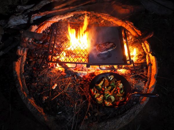 Campfire meal Kakadu National Park