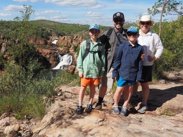 Top End Tours Family at Edith Falls