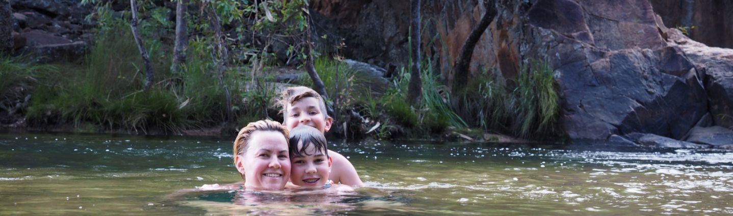 Kakadu Tours Family at Gunlom Plunge Pool